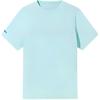 Comfortable Versatile Simple Round Neck Short Sleeve T-Shirt Men Tops Ice-Blue 952527140-1