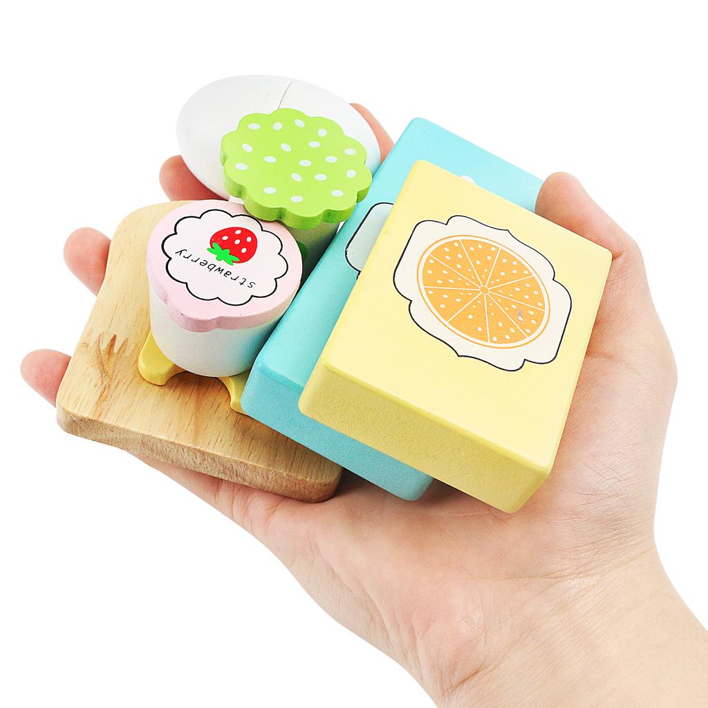 Деревянная игрушка для завтрака, имитация американского молочного завтрака, комбинированная кухонная игрушка, новая и веселая ролевая игра