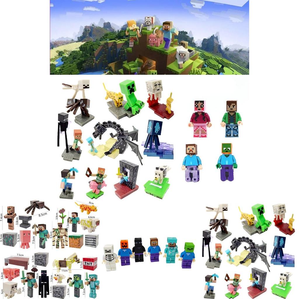 Набор для украшения торта «Тема Майнкрафт», строительные блоки, для вечеринки