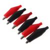 10PCS Insulation Metal Alligator Clip Electric Test 35*45mm 5A Big Red Black Crocodile Clip