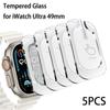 5 шт. Закаленное стекло для Apple Watch Ultra 2 49 мм Защитная пленка для экрана с защитой от царапин iWatch Ultra Вторая установка Защитная пленка
