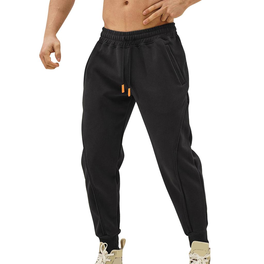 Повседневные спортивные брюки, мужские свободные леггинсы с длинными вставками, тренировочные брюки для бега и фитнеса