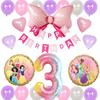 BALLOON DAYS Набор украшений на день рождения Воздушный шар С ДНЕМ РОЖДЕНИЯ Диснеевская принцесса Белль Жасмин Рапунцель Ленточная гирлянда Украшение на день рождения Милый Розовый Фиолетовый