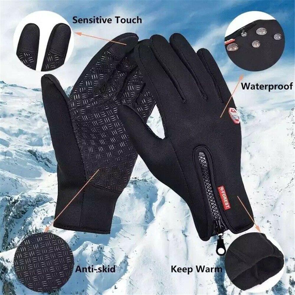 Touchscreen Cycling Gloves Windproof Outdoor Sports Gloves Fashion Winter Gloves for Men Women