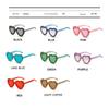 Heart-shaped Frame Rhinestone Decoration Sunglasses Outdoor Photos Decoration Travel Sunglasses Sun-Protective Bride Eyewear