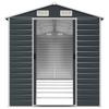 Garden Shed Anthracite Grey 191 x 555 x 198 cm Galvanized Steel