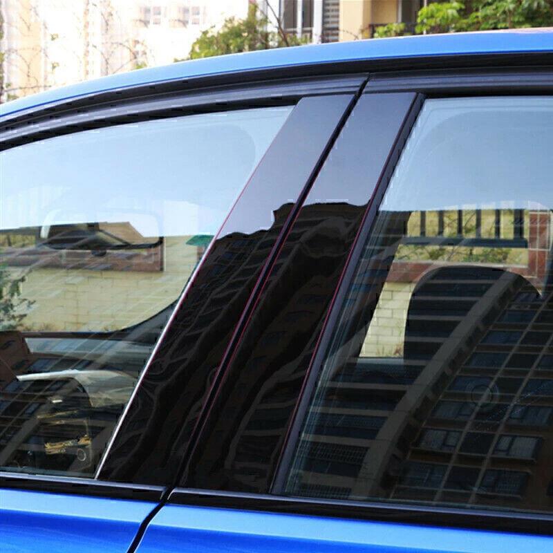 Для BMW 3 серии 335i 328i 2006-11 6 шт. Стойки окон Дверные накладки Черный