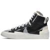 Sacai x Blazer Mid Черно-серые Унисекс Кроссовки черно-антрацитовые BV0072-002