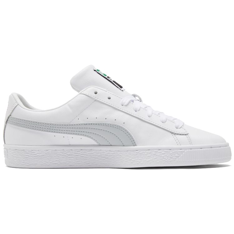 Puma Кроссовки Basket Classic 21 Унисекс Бело-серые Низкие Минималистичные 374923-12