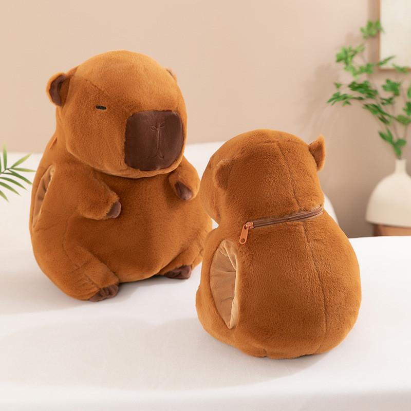 Warmer Capybara Hand Plush Toy Stuffed Animal Doll Cute Decoration Kids Gift