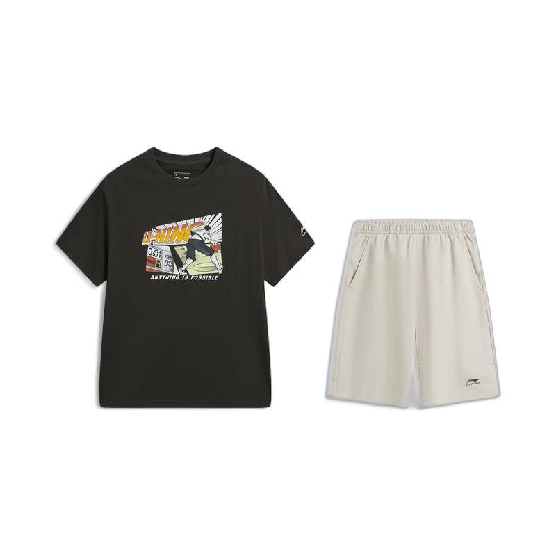 Li-Ning Unisex Short Sleeve & Short Sweatpants Set