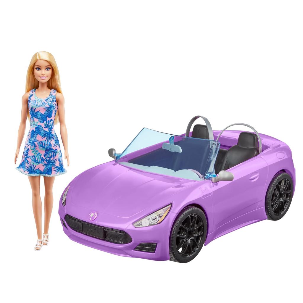 Barbie Cute Purple Car 3 and HBY29 [Doll Included] [Ages Up]