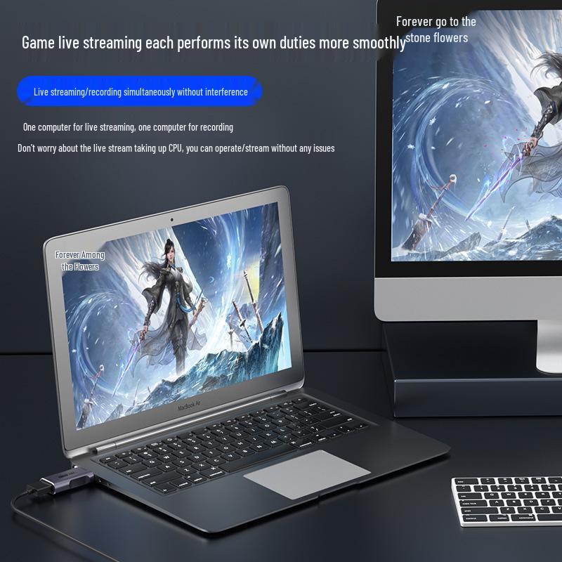 4K USB 3.0 HDMI Video Capture Card for PS5, DSLR, Game Streaming, 1080p60 Recording