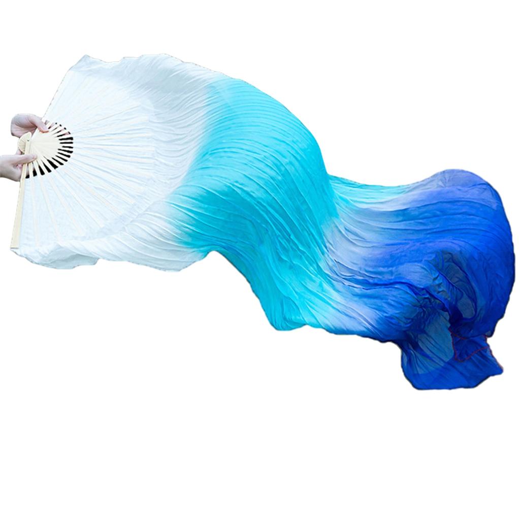 Профессиональный искусственный шелк веер для танца живота элегантный длинный веер для любителей танцев учителей студентов 150 см