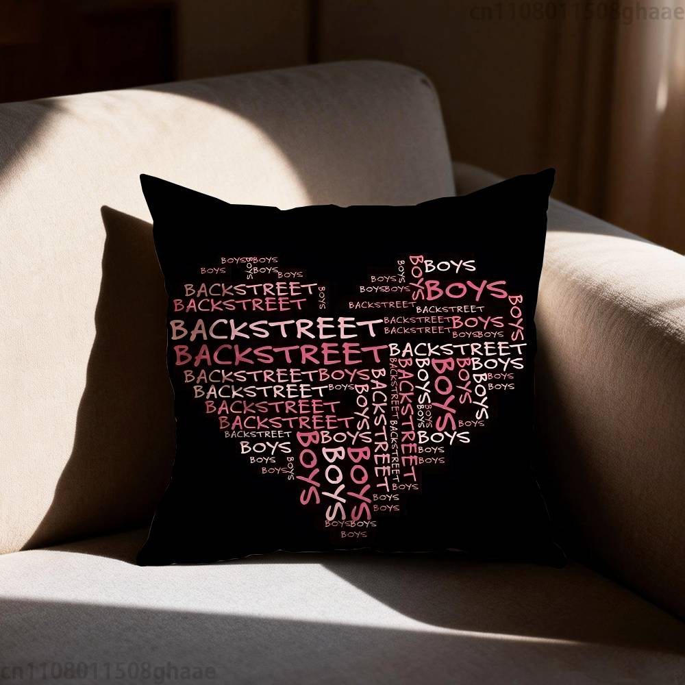 Band BBackstreet BBoys Pillow Case Square DoubleSided Printing Short Plush Sofa Cushion Cover Bedroom Bedside Pillow