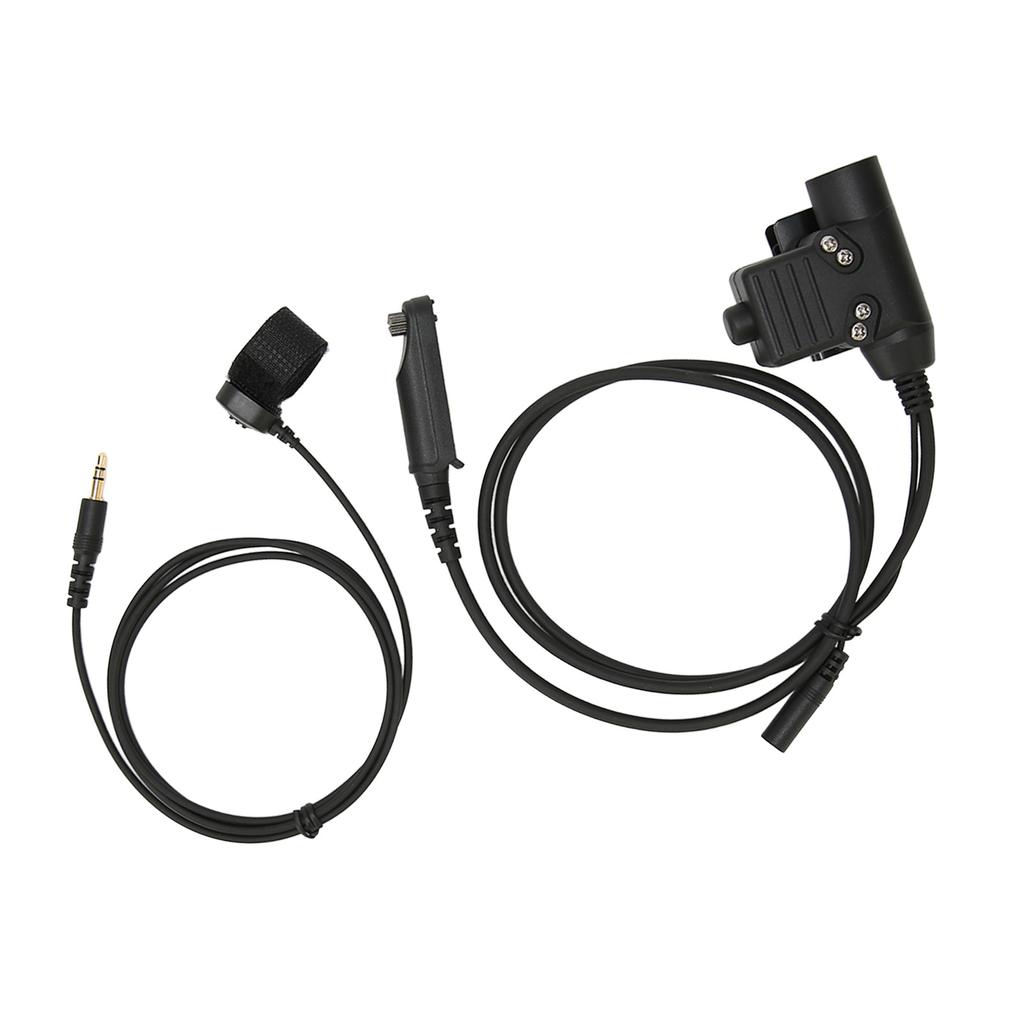 U94 PTT Adapter Cable Walkie Talkie Headset Adapter with Key Line Fit for UV XR UV 9R