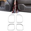 4pcs Chrome Inner Door Speaker Trim Cover For Chevy Silverado/GMC Sierra 14-18