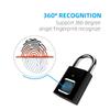 Keyless USB Rechargeable Door Lock Fingerprint Smart Padlock Quick UnlockAA