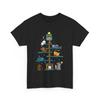 Cat T-Shirt | Christmas House Tree Cats Shirt,men&women Unisex T-shirt