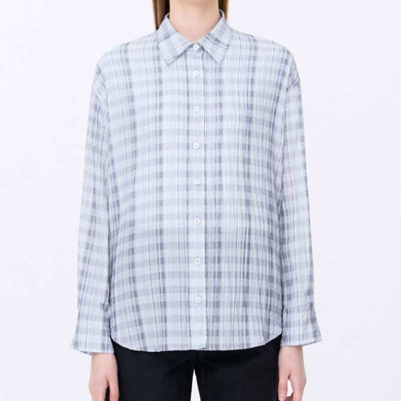 [She S miSS] Рубашка в клетку SeerSucker SwwStp22210 Gr