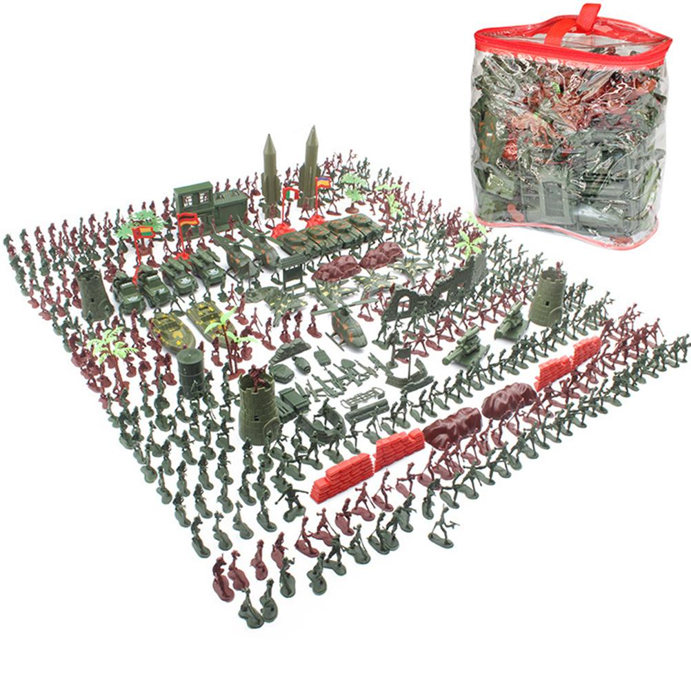519 Pcs Mini Soldier Men Toy Soldier Playset with Accessories Mini Soldier Model Toys Action