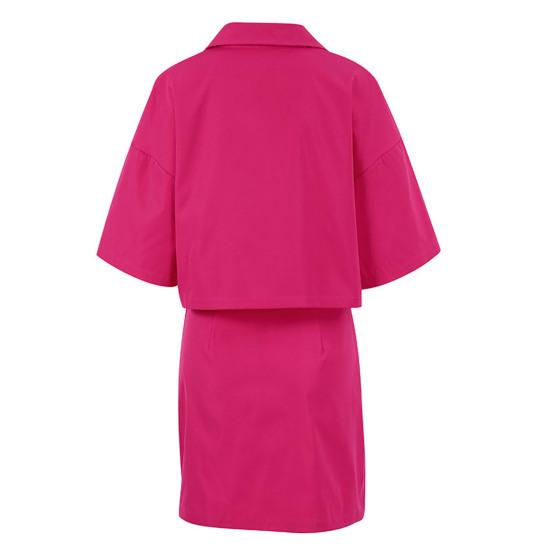 2 шт./комплект женский рубашка юбка комплект с лацканами короткий рукав пуговицы планка рубашка с высокой талией короткая юбка комплект однотонный наряд