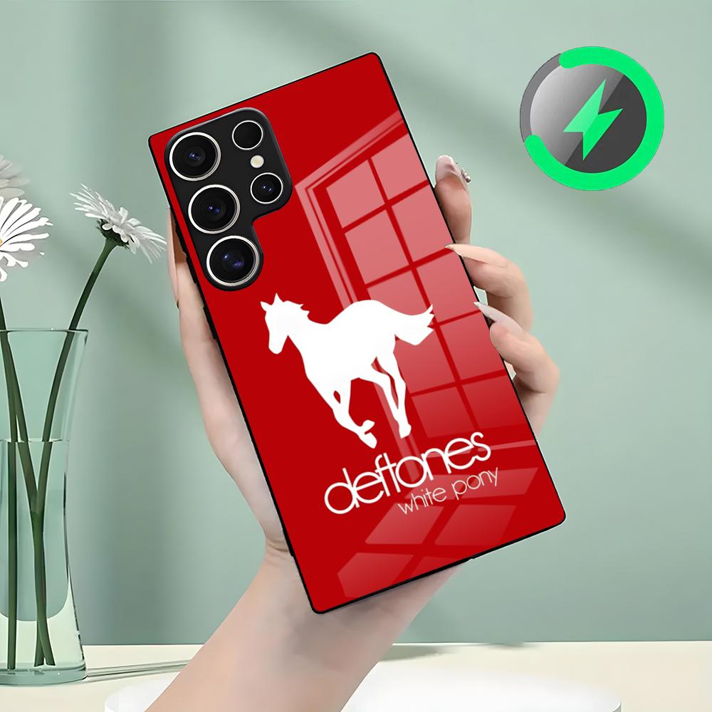 D-Deftones-Band Horse Phone Case For Samsung S26 S25 S24 S23 S22 S21 S20 Edge Ultra Plus FE For Magsafe Glass Case