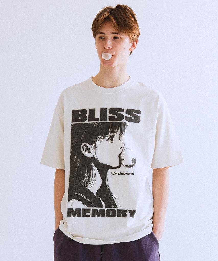 QT8 GARMENTS Lb Bliss Футболка с пигментной стиркой (Экрю)