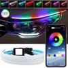 APP Control RGB LED Strip 12V Atmosphere Foot Light Waterproof Car Running Lights  Moto