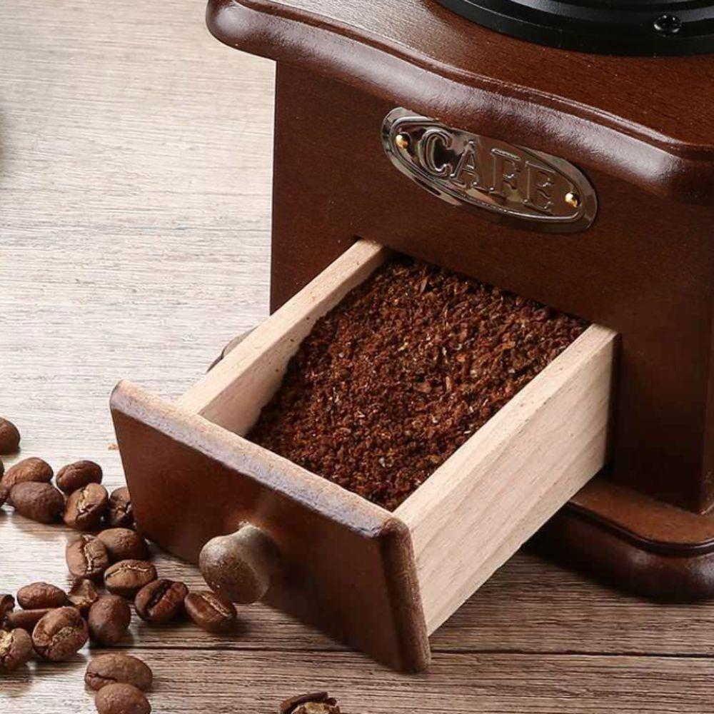 Hand Cranked Vintage Coffee Bean Grinder Manual Coffee Grinding Machine Coffee Mill Burr Cafe