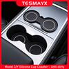 Вставка-подстаканник для Tesla Model Y Juniper Model 3 2026 2026 Аксессуары Консоль Центральная Ящик для хранения Коврики Подставка под стакан Накладка