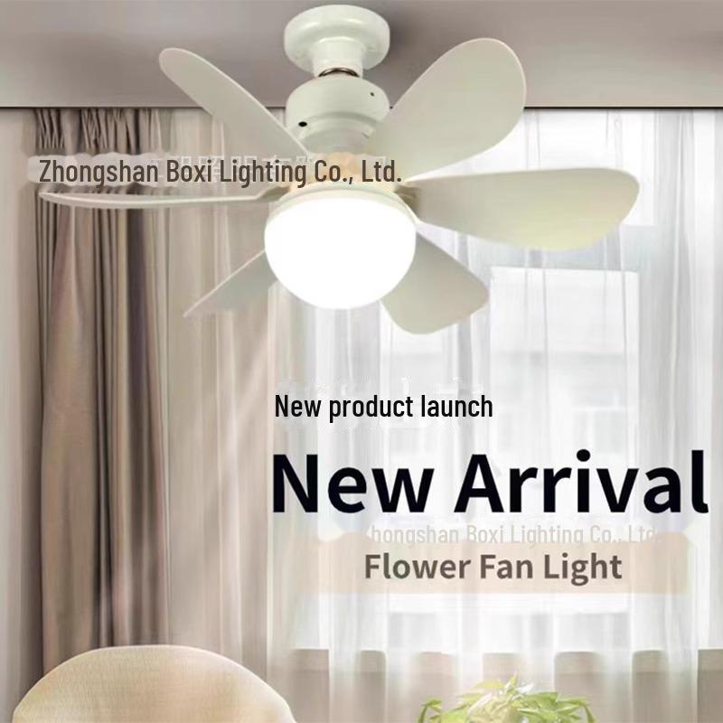 E27 Умный бесшумный потолочный вентилятор для спальни и ресторана