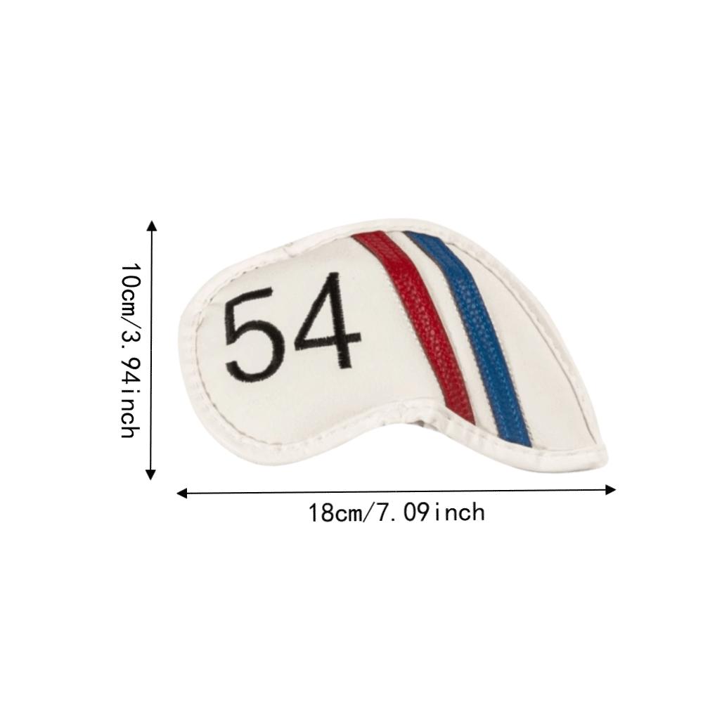 7pcs 48-60 Degrees Fit Golf Iron Head Covers Golf Iron Covers Set Outdoor Golf Course