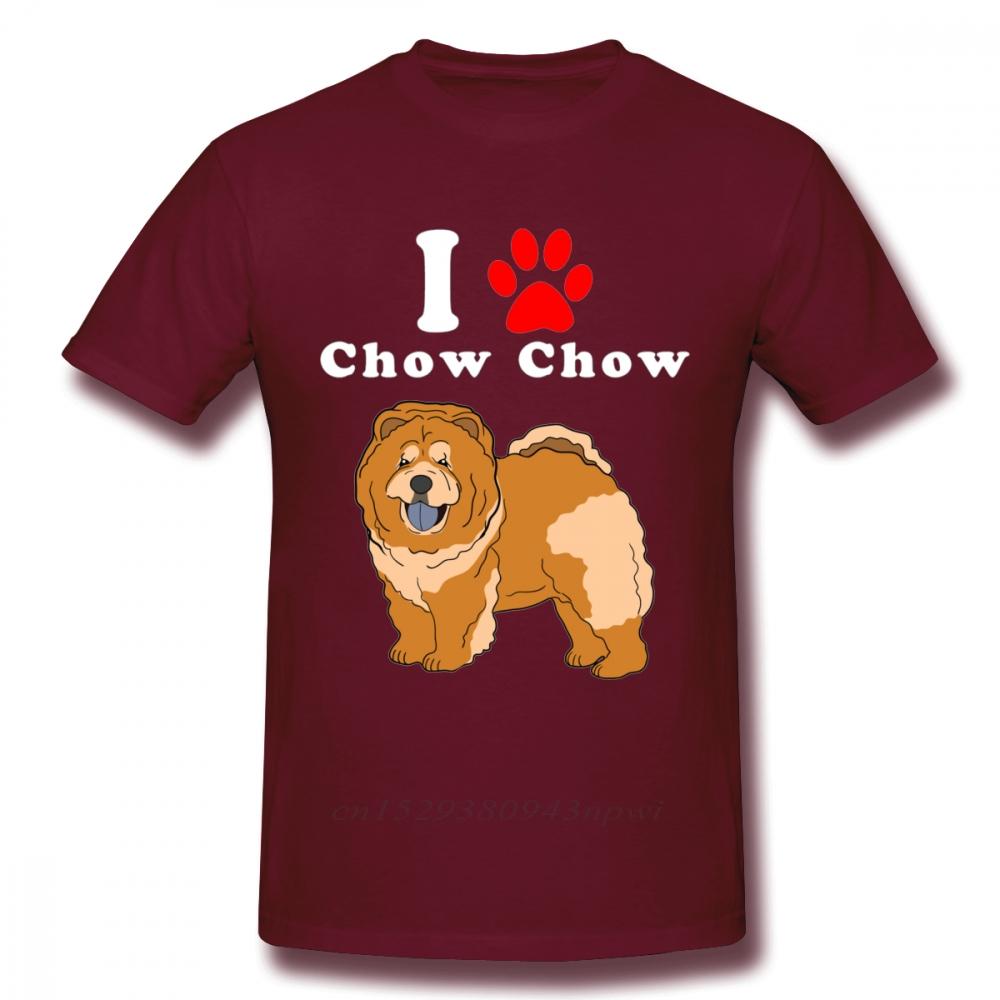 Round Neck I Love My Chow Chow In The Year Of The Dog Adopt Rescue Dog Lover Mom Or Dad Save Abandoned Pet Dot t shirt
