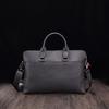 Men's Casual Fashion Crazy Horse Leather Briefcase Retro Business 15.6-inch Laptop Bag Shoulder Bag