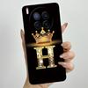 Чехлы для телефона Tecno Camon 40 Premier 5G CM8 Чехлы с короной и начальной буквой Мягкий жидкий силикон Продвинутый корпус с защитой от отпечатков пальцев