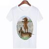 Funny Dachshund Dog Print T-Shirts For Women Short Sleeve Y2K Top Harajuku Graphic T Shirt Kawaii Clothing Oversized Casual Tee