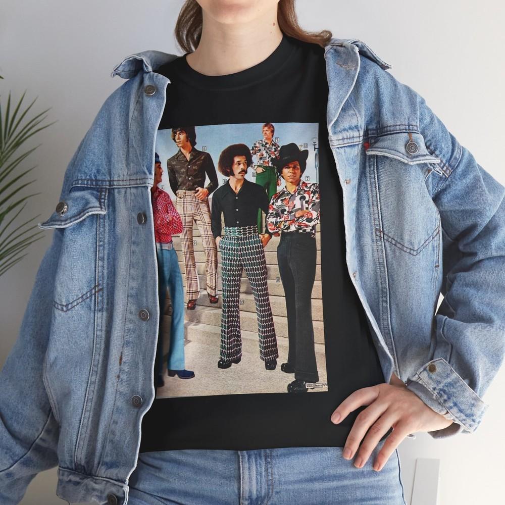 Men's Disco Fashions Retro Tee, 1970s Unisex Tshirt, Vintage Disco Shirt, Groovy