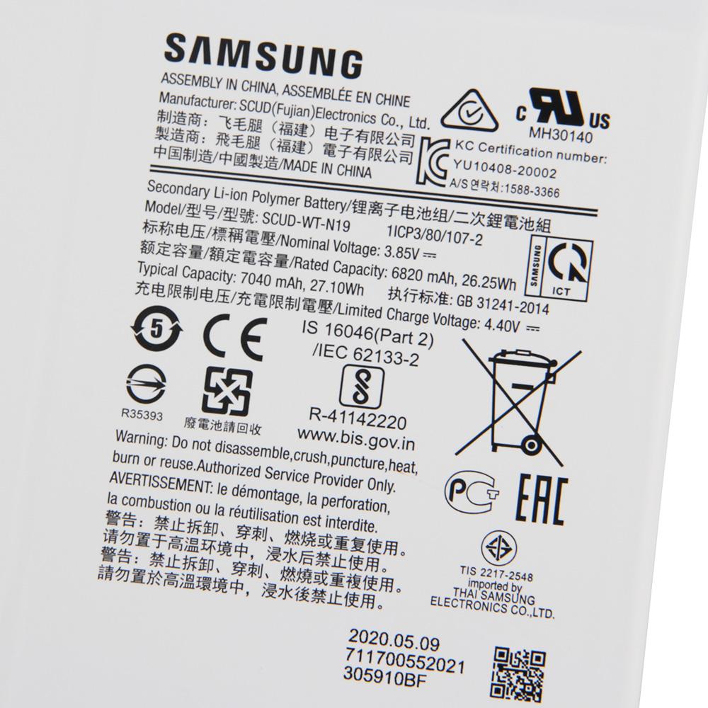 Оригинальная перезаряжаемая литиевая батарея SCUD-WT-N19 Для планшета Samsung Galaxy Tab A7 T500 T505C Батарея 7040 мАч