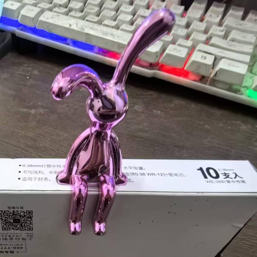 Современная скандинавская гальванизированная креативная фигурка кролика, роскошное украшение для дома, гостиной, автомобиля и тумбы под телевизор