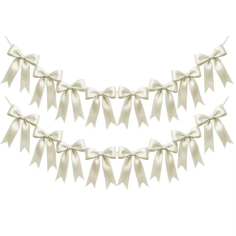 Bowknot Bow Garland Banner Satin Ribbon Garland New Bowknot Garland Birthday Party