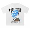 Gunna Over Sized Vintage White Tshirt Letter Mask Boy Graphic Print S - XXXL