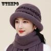 Autumn and Winter Hats Women's Hats Faux Rabbit Fur Fleece Warm Knitted Wool Hats Crimped Basin Hats
