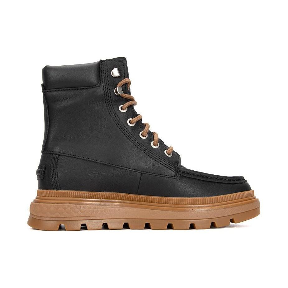 (WMNS) Timberland Ray City Moc Toe Chukka Boots 'Black Regenerative Leather' Women's A5M3B015