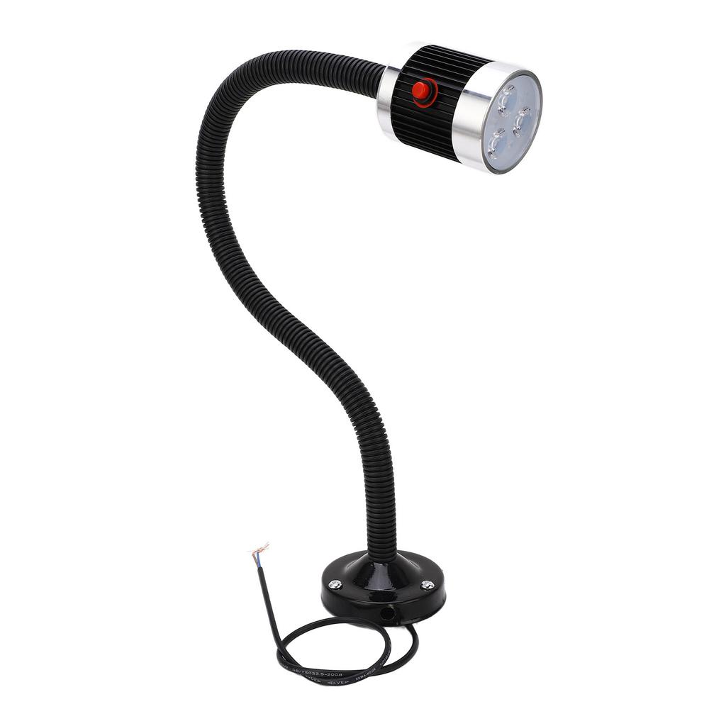 Круглое магнитное основание Гусиная шея Промышленный светодиодный рабочий светильник для токарного станка с ЧПУ AC220V 3W