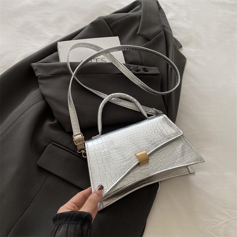Женская сумка Niche Design с ретро-крокодиловым узором, застежка под мышкой, универсальная, на одно плечо, через плечо, маленькая квадратная сумка