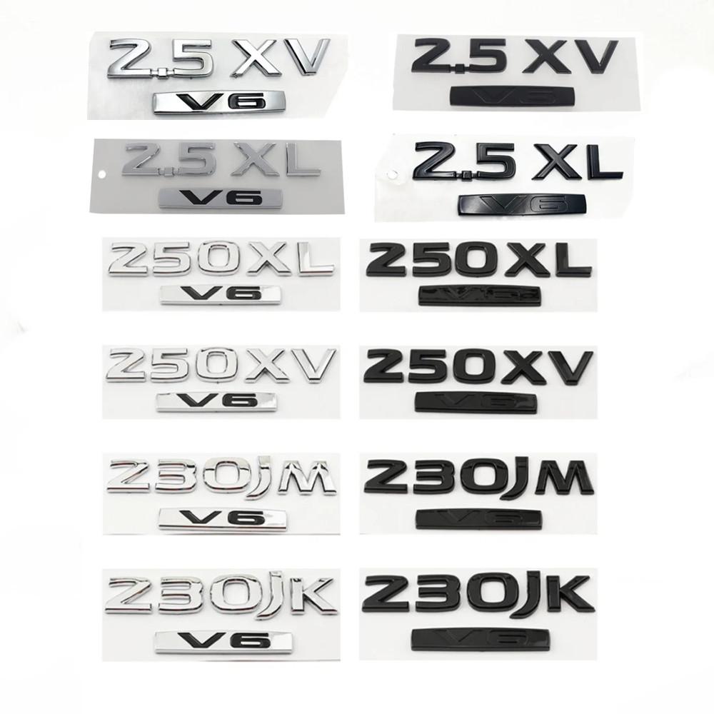 2.5XL/XV 230JK/JM 250XL/XV V6 Letters for SUNNY SYLPHY LIVINA TEANA TIIDA QASHQAI X-TRAIL Car Trunk Tail Decal Emblem Badge Sticker