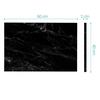 Магнитная доска Navaris, белая доска из МДФ, настенная меловая доска - доска для заметок, настольная панель, доска для объявлений с маркером, 60x40 см, дизайн черного мрамора