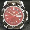 МУЖСКИЕ ВОССТАНОВЛЕННЫЕ SEIKO 5 JAPAN 6309A АВТОМАТИЧЕСКИЕ НАРУЧНЫЕ ЧАСЫ С КРАСНЫМ ЦИФЕРБЛАТОМ a426508-2