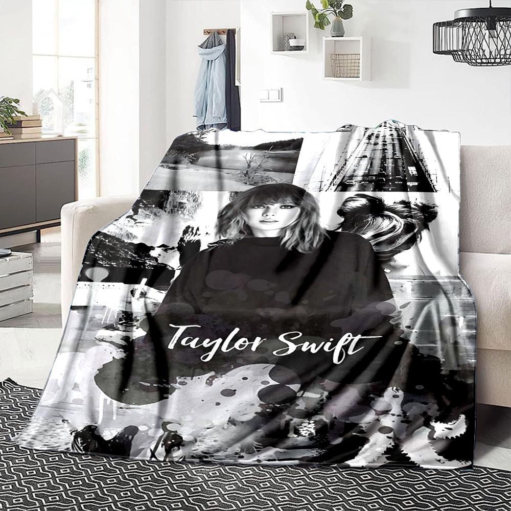 Taylor Swift Artwork Blanket Soft Throw Blanket For Home Bedroom Bed Sofa Travel Office Solid Christmas Blanket